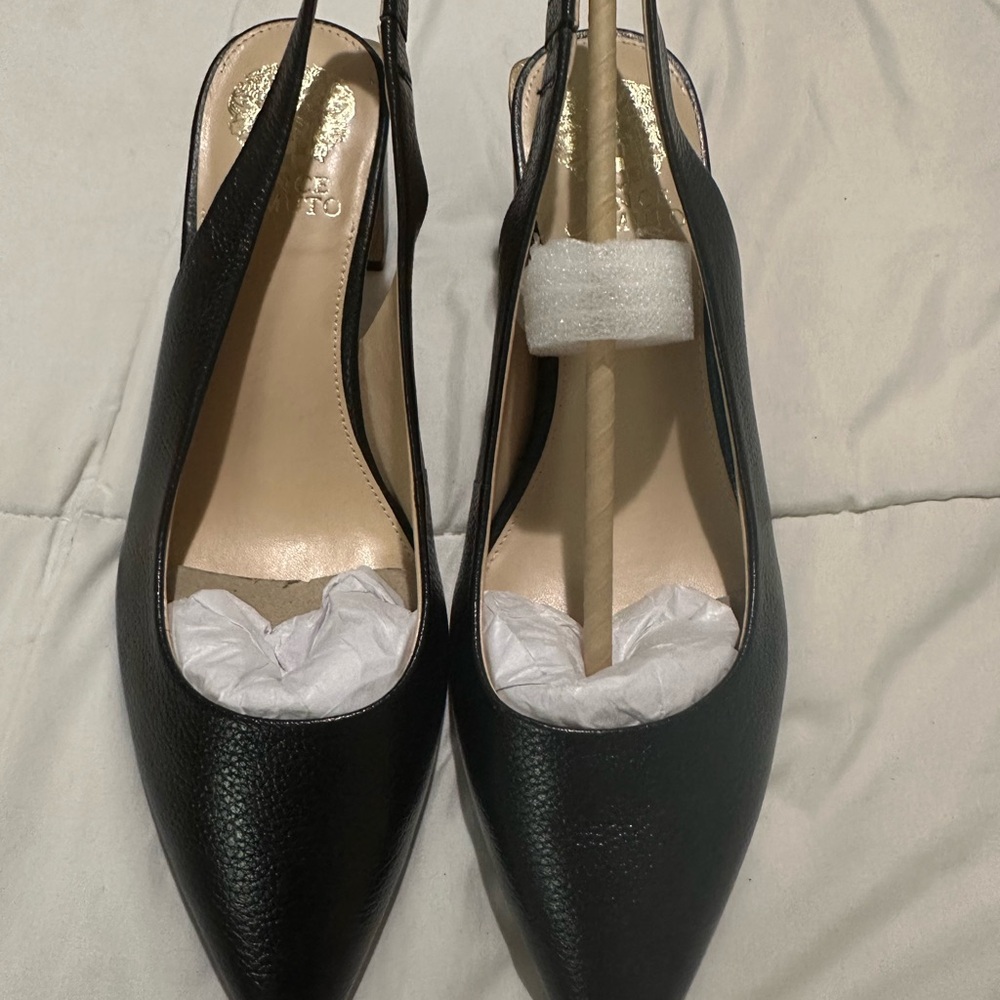 Elegant  Vince Camuto Black Slingback Women's Shoes